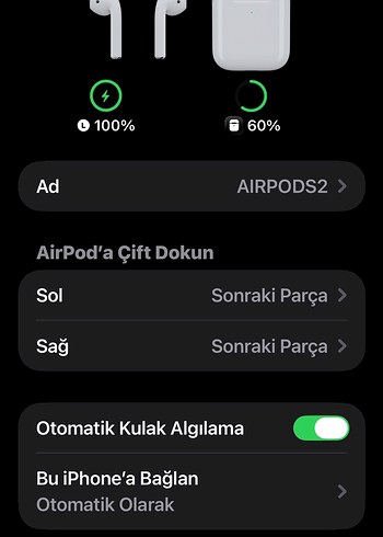 Airpods 2 sol kulaklık ve şarj kutu orjinal A2031 - Görsel 5