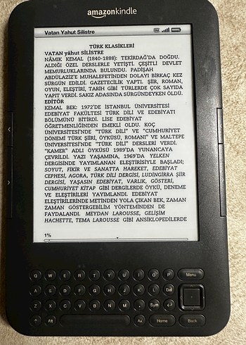 Siyah Amazon Kindle E-Kitap Okuyucu - Görsel 4