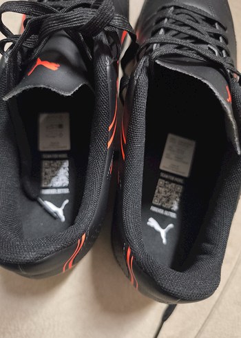 Siyah Erkek Futbol Ayakkabısı Bağcıklı Puma - Görsel 4