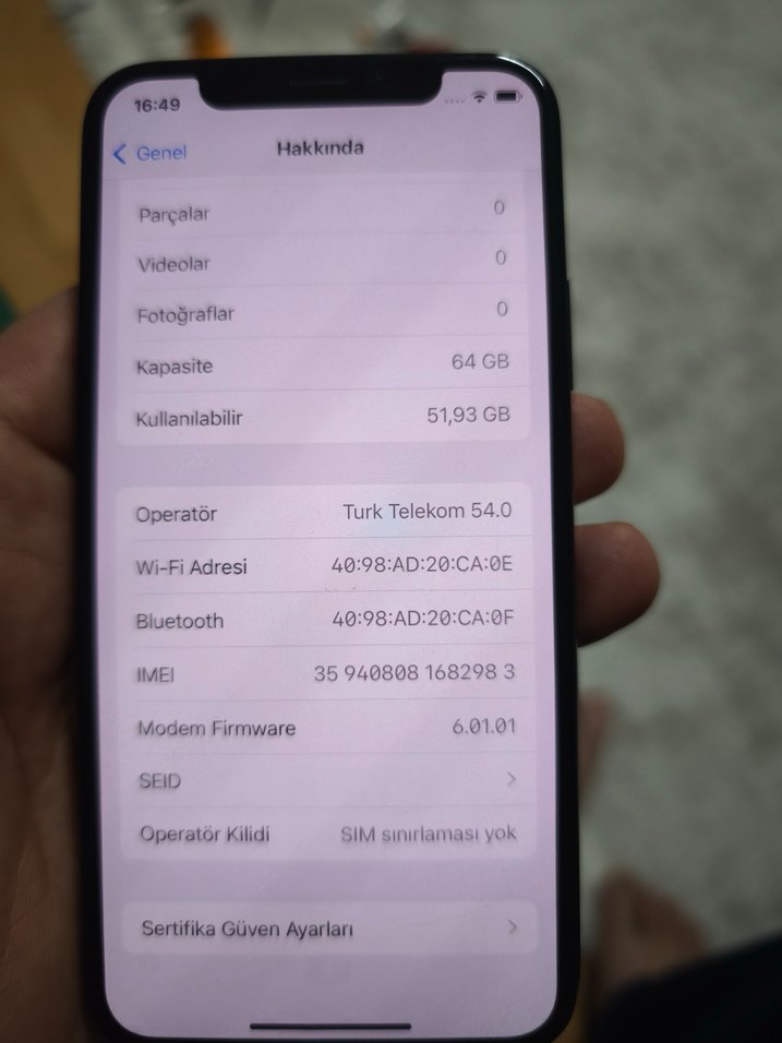 Apple iPhone X tr anakart 64 gb - Görsel 4