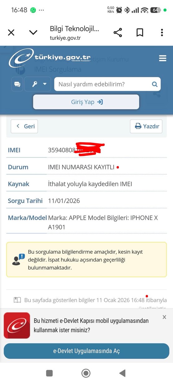 Apple iPhone X tr anakart 64 gb - Görsel 2