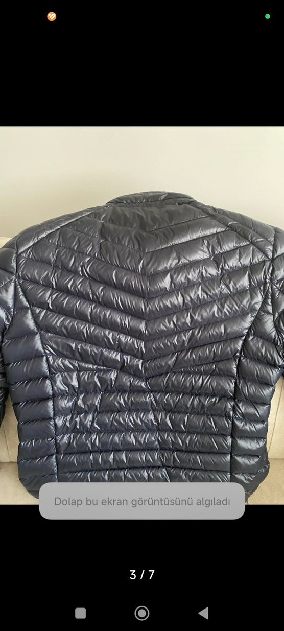 Siyah ERKEK Kışlık Şişme Mont LUFİAN Kaz tüyü - Görsel 3