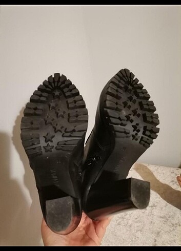 38 Beden siyah Renk Deri bot