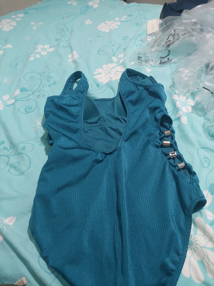 Düğmeli Lacivert Kadın Mayo - Görsel 2