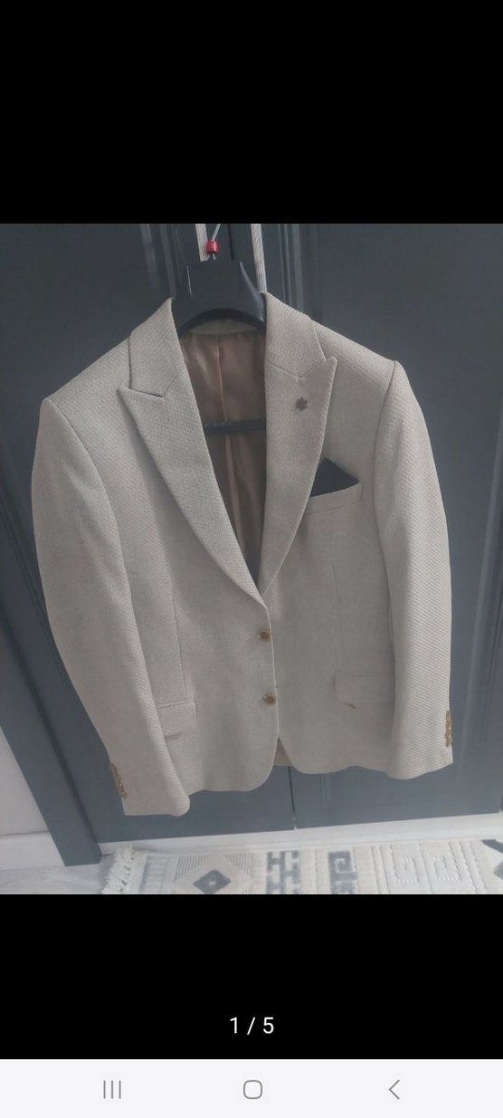 Gri Erkek Regular Fit Ceket - Görsel 5