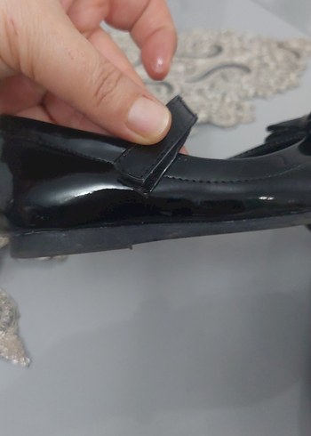 Kız Çocuk Siyah Rugan Tokalı Babet - Görsel 6