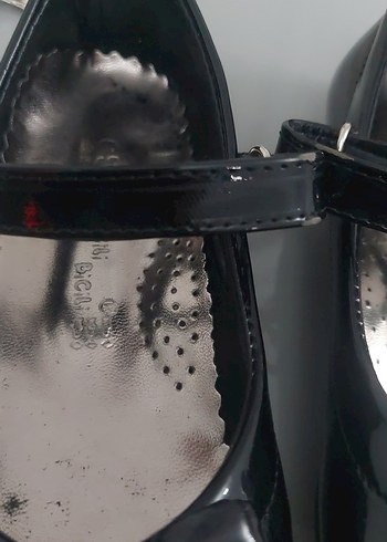 Kız Çocuk Siyah Rugan Tokalı Babet - Görsel 2