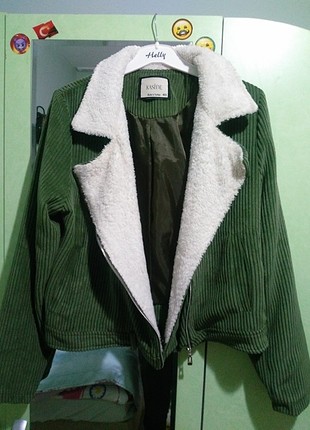Kürklü Kadife Bomber Ceket