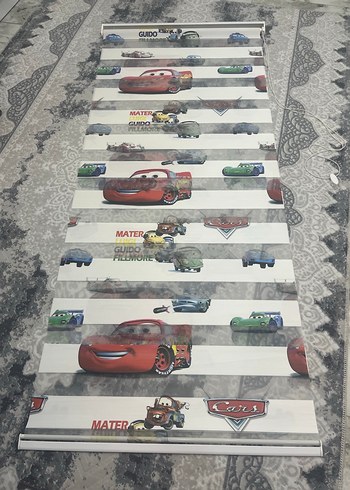 Arabalı zebra stor çocuk odası perdesi - Görsel 4