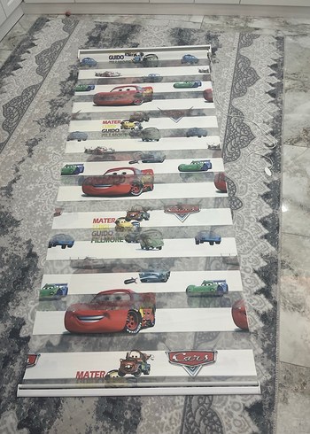 Arabalı zebra stor çocuk odası perdesi - Görsel 2