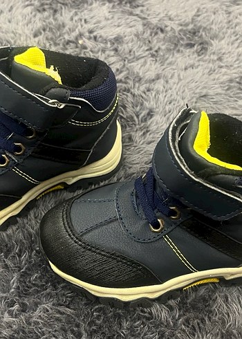 Gri Sarı Erkek Çocuk Spor Botu Velcro - Görsel 4