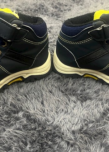 Gri Sarı Erkek Çocuk Spor Botu Velcro - Görsel 5