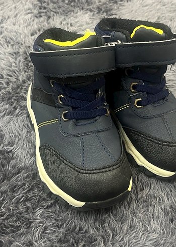 Gri Sarı Erkek Çocuk Spor Botu Velcro - Görsel 2