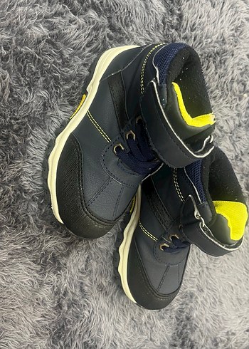 Gri Sarı Erkek Çocuk Spor Botu Velcro - Görsel 6