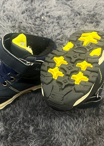 Gri Sarı Erkek Çocuk Spor Botu Velcro - Görsel 3