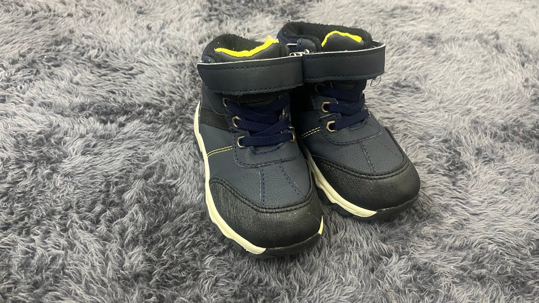 Gri Sarı Erkek Çocuk Spor Botu Velcro - Görsel 2