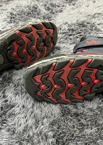 Gri Yılan Desenli Erkek Çocuk Botu Velcro - Görsel 2