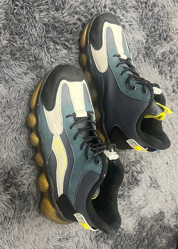 Gri Bağcıklı  Erkek Spor Ayakkabı - Görsel 3