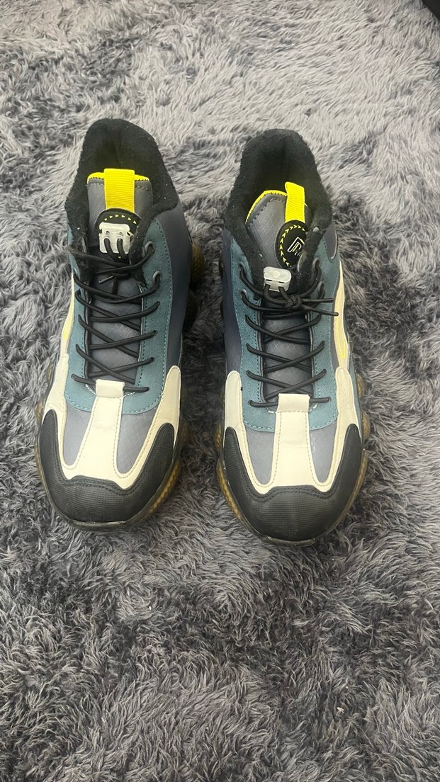 Gri Bağcıklı  Erkek Spor Ayakkabı - Görsel 2