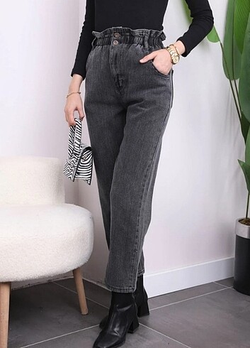 Mom jean kot pantolon 