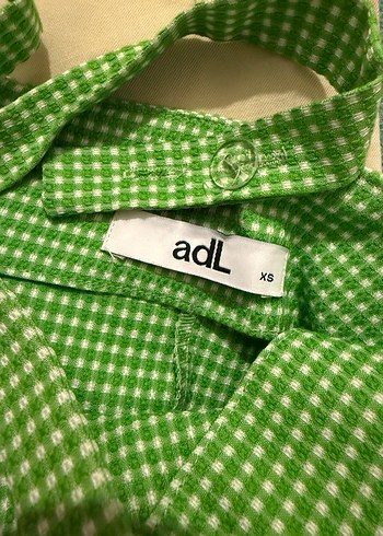 Yeşil Kareli V Yaka Midi Elbise - Görsel 3