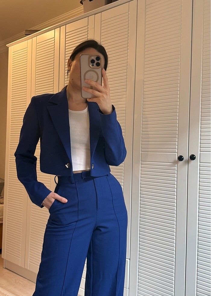 adL adil ışık crop ceket - Görsel 2