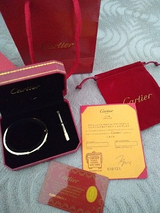 Cartier Love Bileklik 16cm full kutu sertifika