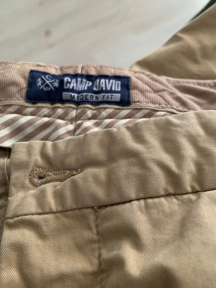 Bej Keten Erkek Pantolon CAMP&DAVID MARKA - Görsel 2