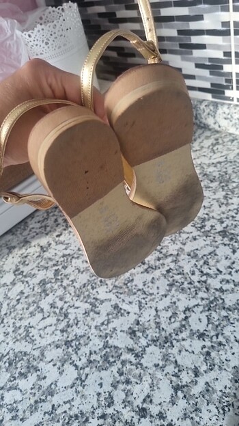 35 Beden altın Renk Sandalet 
