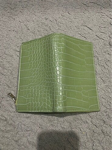 Deri yeşil cüzdan - Görsel 2