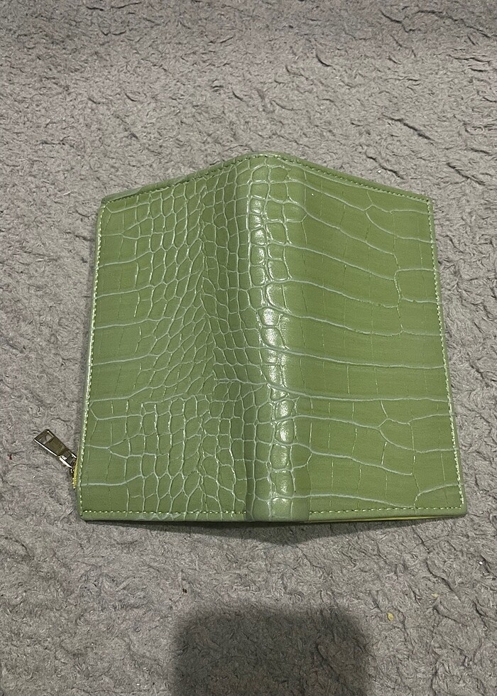 Deri yeşil cüzdan - Görsel 2