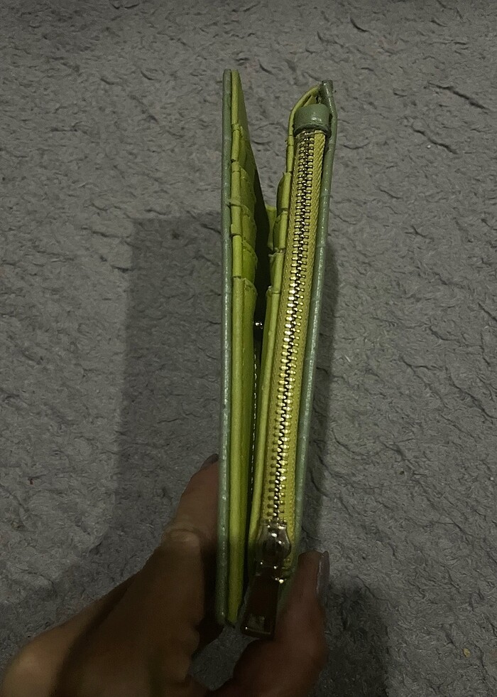 Deri yeşil cüzdan - Görsel 5