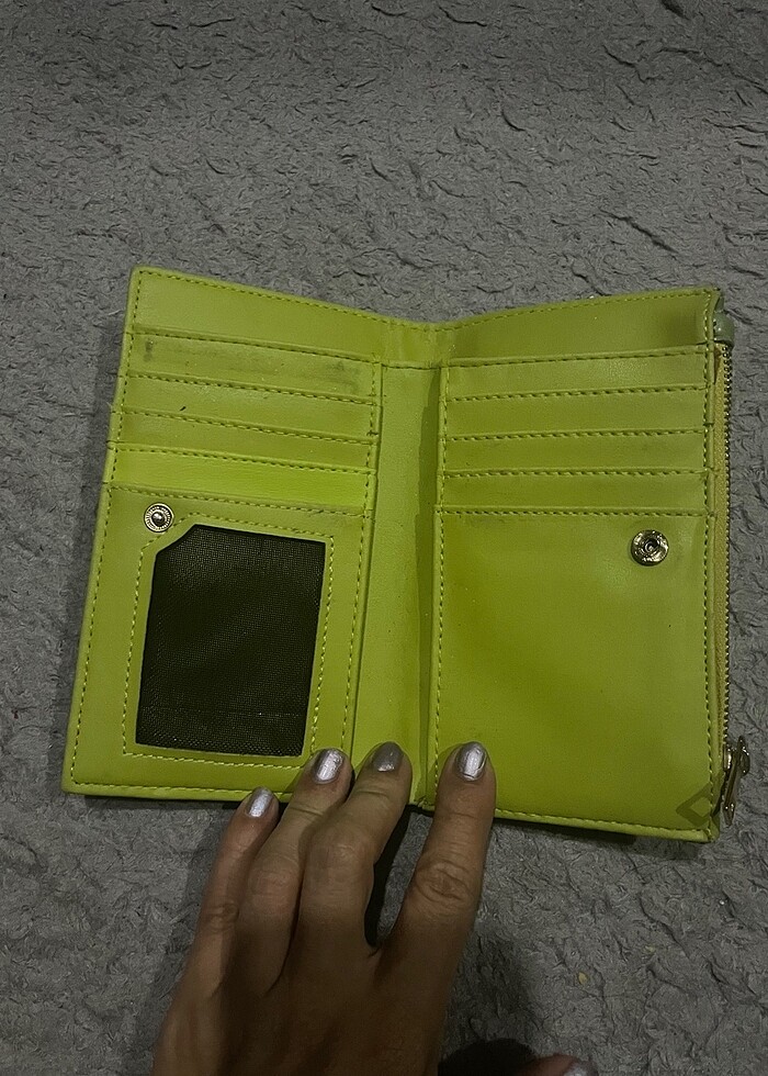 Deri yeşil cüzdan - Görsel 4
