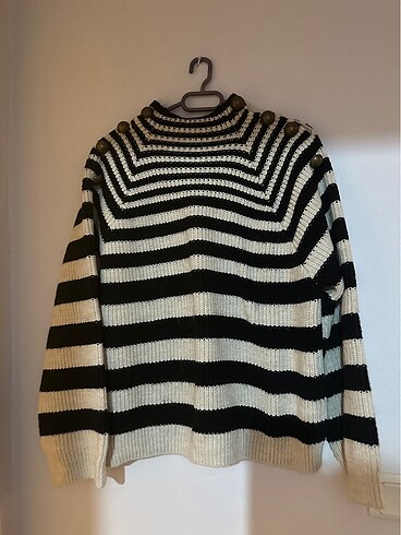 Oversize Çizgili mango 38 beden kazak