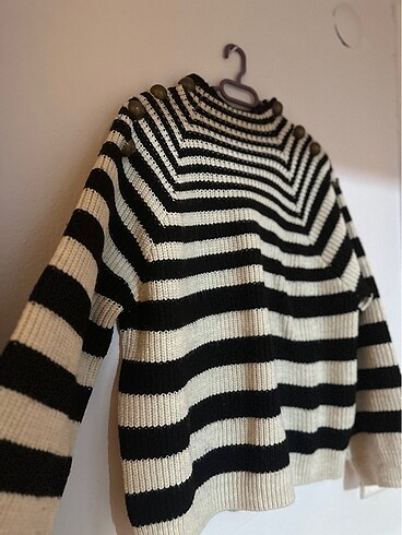 Mango Oversize Çizgili mango 38 beden kazak