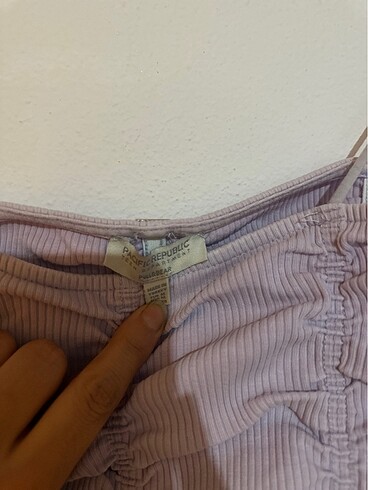 m Beden pull and bear 38 beden lila askılı bluz