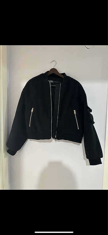 Zara 40 Beden Lacivert Astarlı Ceket