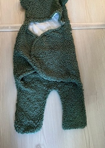 yesil peluş kundak Bebek Tulumu - Görsel 2