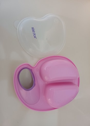 Beden Bebedor Pembe Bölmeli Çocuk mama Tabağı