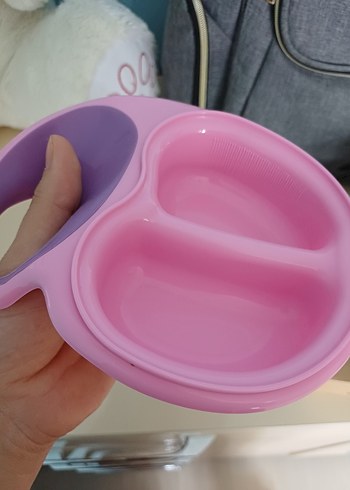 Diğer Bebedor Pembe Bölmeli Çocuk mama Tabağı