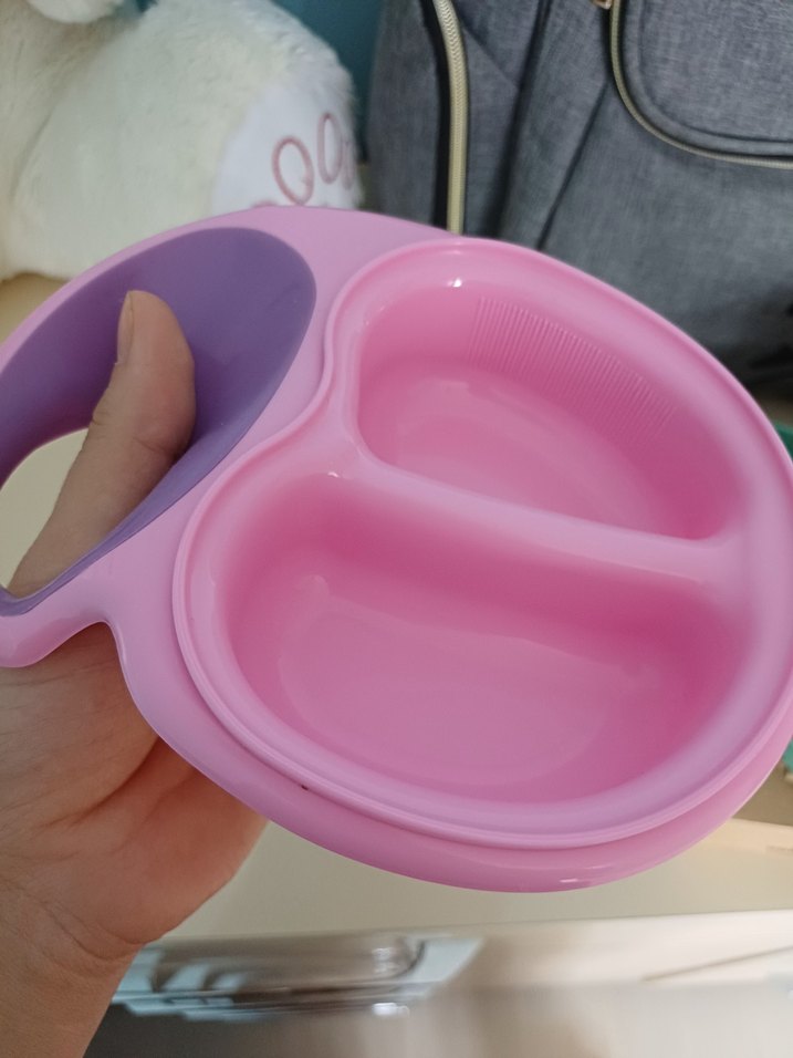 Bebedor Pembe Bölmeli Çocuk mama  Tabağı - Görsel 2