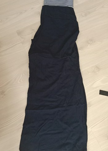 lacivert rengi bol esnek pantolon