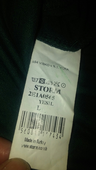 l Beden storm yesil bluz