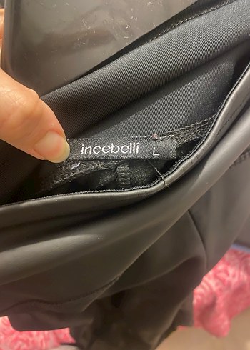 Deri Görünümlü Siyah Bantlı Tayt - Görsel 4