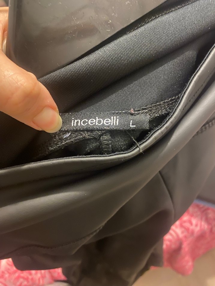 Deri Görünümlü Siyah Bantlı Tayt - Görsel 4