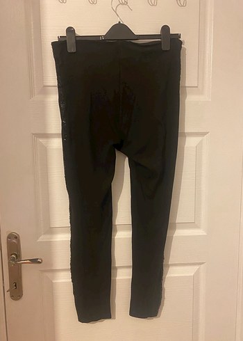 Siyah Esnek Kumaşlı Spor Tayt - Görsel 4