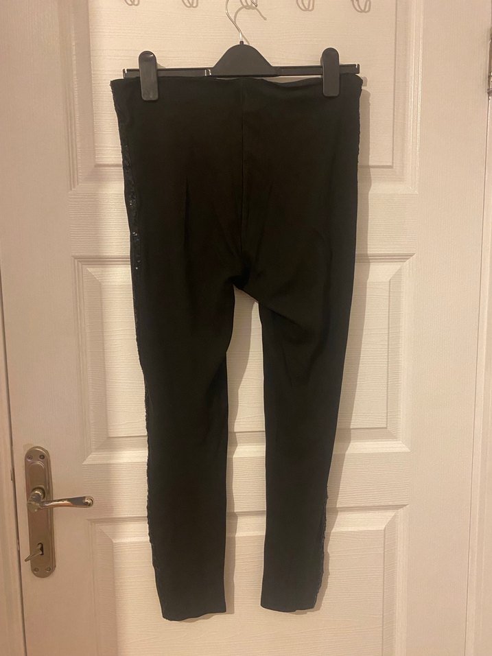 Siyah Esnek Kumaşlı Spor Tayt - Görsel 4