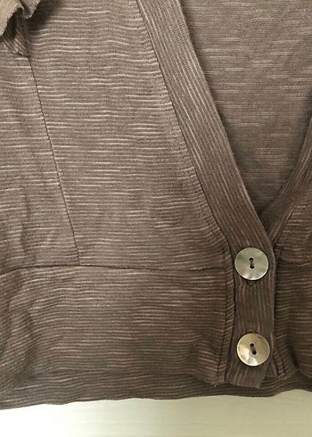 Düğmeli V Yakalı Kız Yeleği - Görsel 2