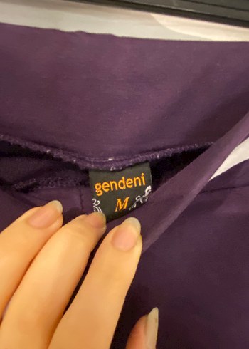 Diğer Mor Kemerli Mini Şort