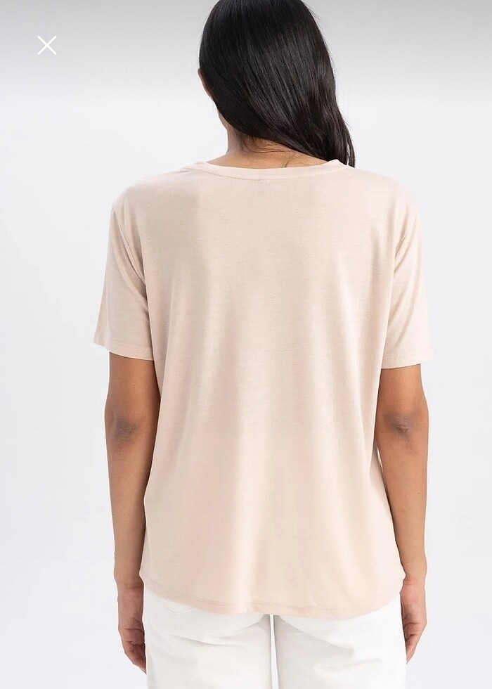 Pul payet işlemeli kısa kollu tshirt - Görsel 2